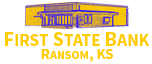 First State Bank of Ransom, KS Logo